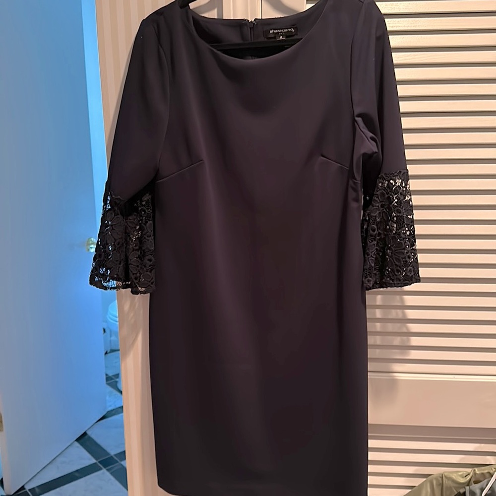 Navy blue 3/4 sleeve dress